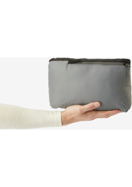 Forclaz Erkek Outdoor Kuş Tüyü Şişme Mont - Kapüşonlu - Siyah - MT500 - -10 °C