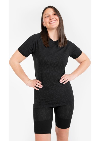 Kipsta Yetişkin Kısa Kollu Termal Üst İçlik - Siyah - Keepdry modelleri