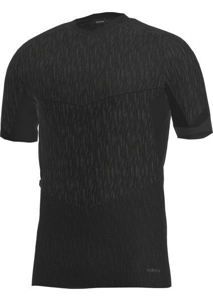 Kipsta Yetişkin Kısa Kollu Termal Üst İçlik - Siyah - Keepdry indirimleri