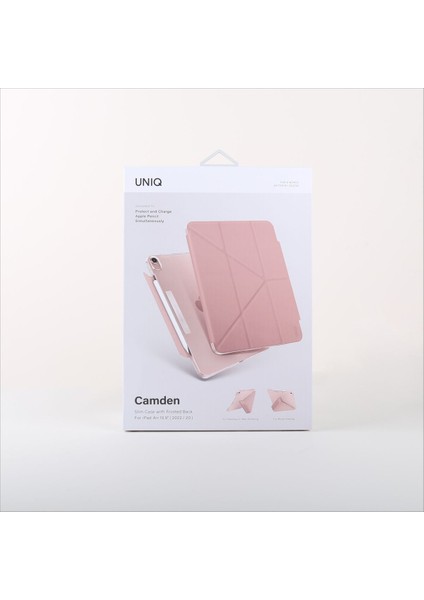 iPad Air 4 / 5. Nesil 10.9" Uyumlu Tablet Kılıfı Camden Serisi Standlı Kalem Bölmeli Koruyucu