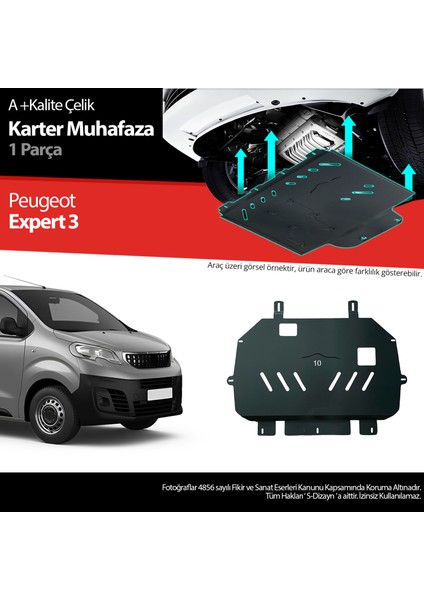Peugeot Expert Çelik Karter Muhafaza Koruma 2016 Üzeri