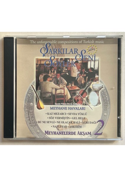 Şarkılar Seni Söyler Meyhanelerde Akşam 2 CD (Orjnal Dönem Baskı Cd)