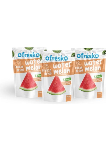 Dondurularak Kurutulmuş Karpuz 15 G Doypack X3 - Kuru Meyve