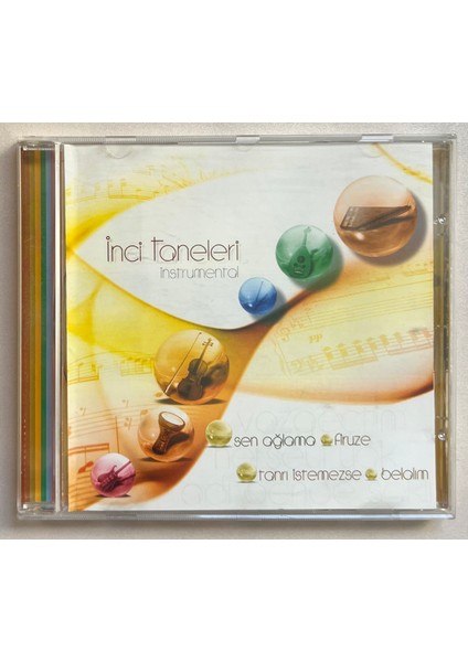 Inci Taneleri Instrumental CD Sen Ağlama,firuze,belalım ... (Orjnal Dönem Baskı Cd)