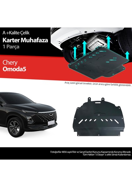Chery Omoda5 Çelik Karter Muhafaza Koruma 2022 Üzeri