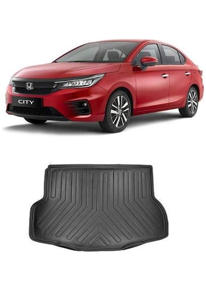 Honda City 2021+ 3D Bagaj Havuzu Siyah