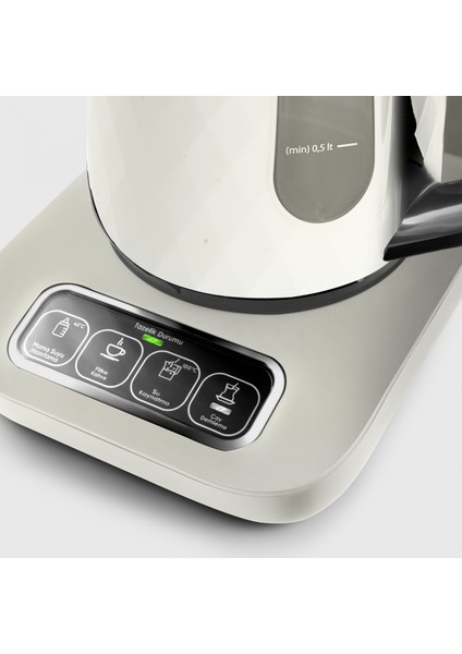 Çaysever Robotea Pro Quartz 4 In 1 Konuşan Çay Makinesi Creamy