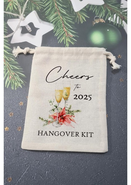 Cheers to 2025 Yılbaşı Partisi Hangover Kit Kesesi