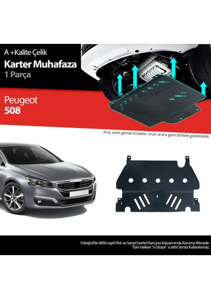 Peugeot 508 Çelik Karter Muhafaza Koruma 2010-2017