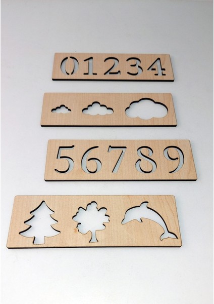 Montessori El Kası Geliştirme ve Çizgi, Sayı ve Şekil Çalışmaları Seti Çocuk Bebek 16 Parça fiyatları