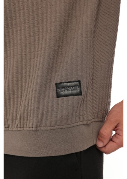 Vizon Jakarlı Kapitone Fermuarlı Regular Fit Sweatshirt- 2439 modelleri