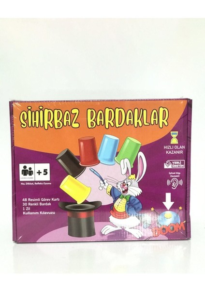 Sihirbaz Bardaklar Hız ve Dikkat Oyunu