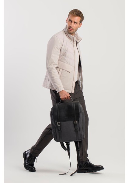 Siyah Casual Tokalı Sırt Çantası