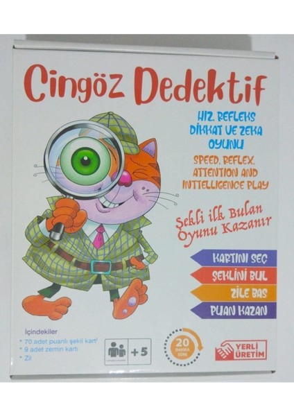 Dedektif Oyunu Dedektif Plus Hızlı Dedektif Cingöz Dedektif Akıl ve Zeka Oyunu fırsatları