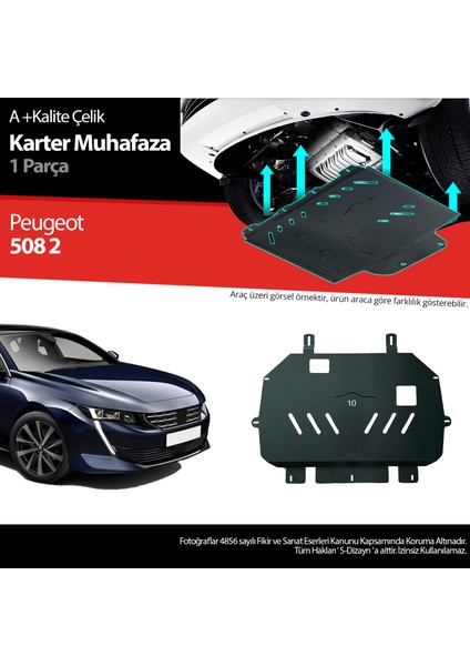 Peugeot 508 Çelik Karter Muhafaza Koruma 2019 Üzeri