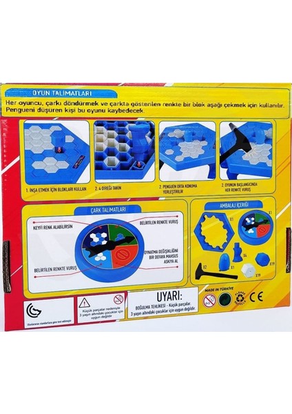 Penguen Buz Kalesi Buz Kırma Oyunu Buz Tuzağı Zeka ve Strateji Oyunu Penguen Düşürme Oyunu V2 fırsatları