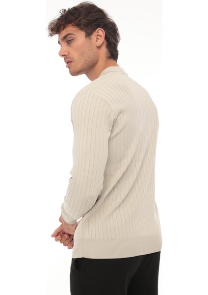 Taş Fitilli Polo Yaka Triko KAZAK-2442 indirimleri