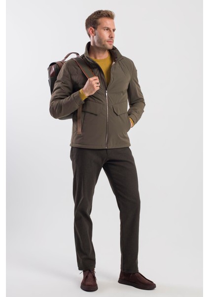 Haki Casual Tokalı Sırt Çantası