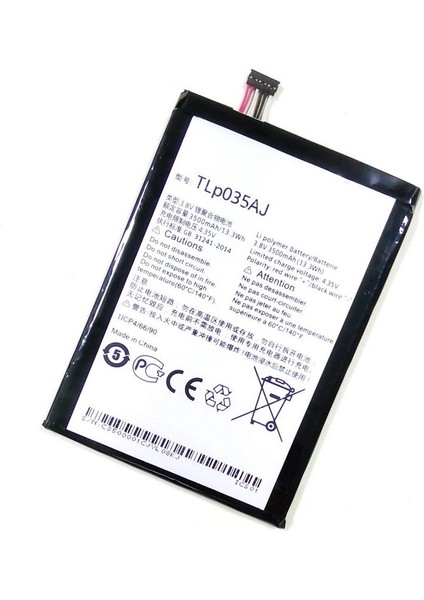 Alcatel Pop 4 7070X ile Uyumlu Ithal Pil TLP035AJ