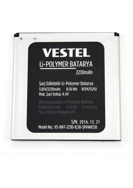 Vestel Venüs V5000 ile Uyumlu Ithal Pil