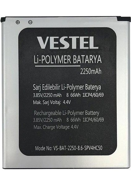 Vestel Venüs V5010 ile Uyumlu Ithal Pil