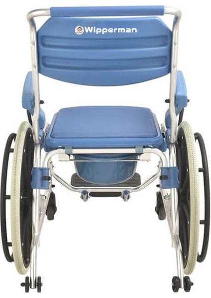 Bas Çıkar Arka Tekerlekleri Dar Alanlarda Kullanım Kolaylığı Sağlayan Tekerlekli Banyo ve Tuvalet Sandalyesi fırsatları