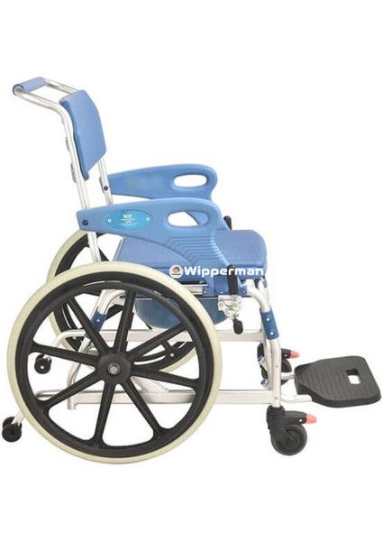 Bas Çıkar Arka Tekerlekleri Dar Alanlarda Kullanım Kolaylığı Sağlayan Tekerlekli Banyo ve Tuvalet Sandalyesi indirimleri