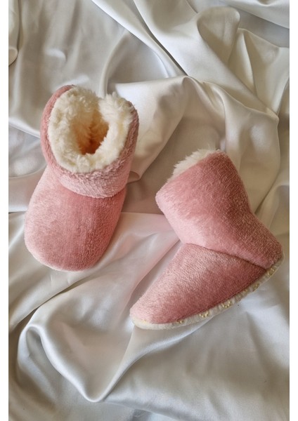Peluş Bebek Tüylü Kaymaz Taban Patik 0-12 Ay Panduf fiyatları