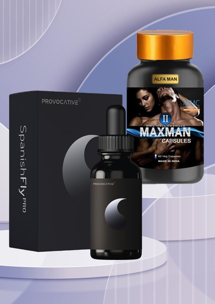 Spanishfly Pro Damla 30 ml Ve Alfa Man Maxman2 60 Performans Kapsülü