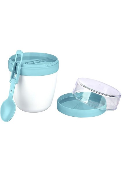 Mixmego Müsli Kabı 650 ml Yoğurt Yulaf Saklama Kabı Beslenme Kabı