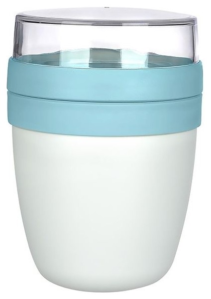 Mixmego Müsli Kabı 650 ml Yoğurt Yulaf Saklama Kabı Beslenme Kabı