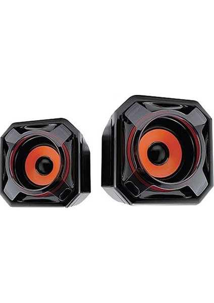 Bilgisayar Hoparlörü Klasik Şık Görünümlü Laptop Pc Uyumlu 1+1 Speaker - 910