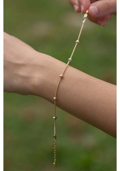 14 Ayar Dorika Toplu Altın Bileklik 14BLK0021