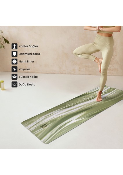 Kaydırmaz Doğal Kauçuk Yoga Matı Pilates Mat