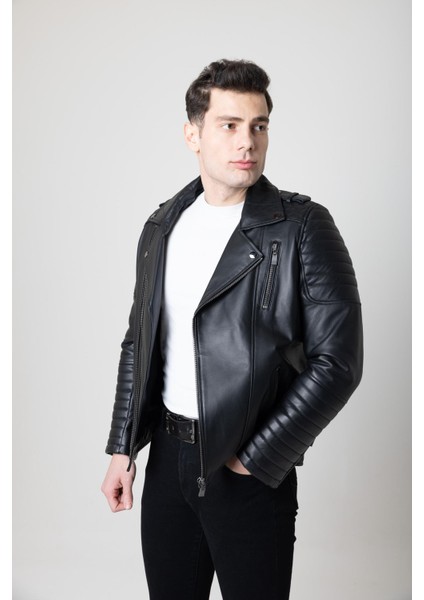 Aragorn Siyah Deri Lvl2 Korumalı Motosiklet Mont indirimleri