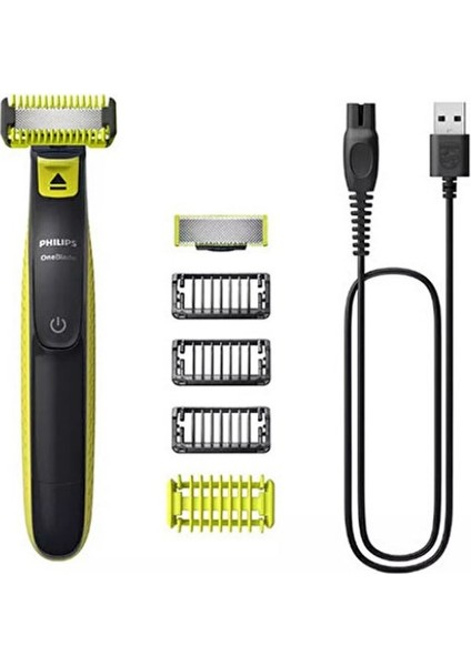 QP2824/10 Oneblade Yüz/vücut Şekillendirici, NT1650 Burun/kulak Kıl, Tüy Temizleme 2'li Avantaj Set