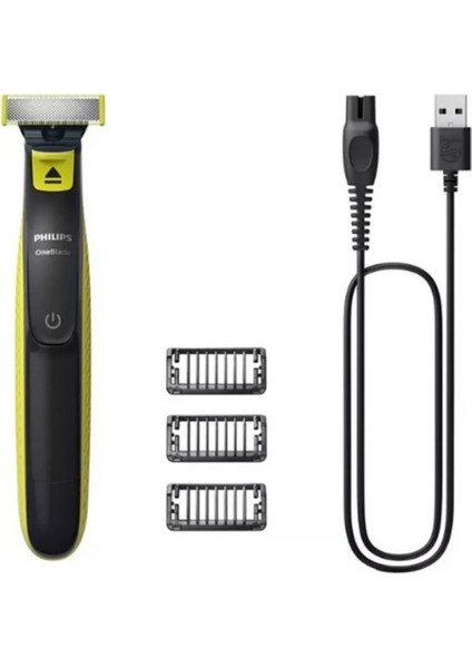 QP2724/10 Oneblade Yüz Şekillendirici, NT1650 Burun/kulak Kıl, Tüy Temizleme 2'li Avantaj Set