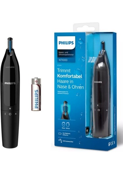 QP2724/10 Oneblade Yüz Şekillendirici, NT1650 Burun/kulak Kıl, Tüy Temizleme 2'li Avantaj Set