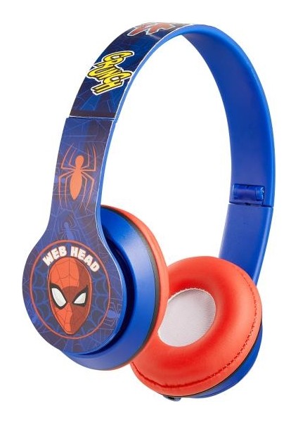 Bluetooth Kulaklık Marvel Spiderman Örümcek Adam Mikrofonlu Kablosuz Çocuk Kulaklığı Lisanslı MV-2004-SMV