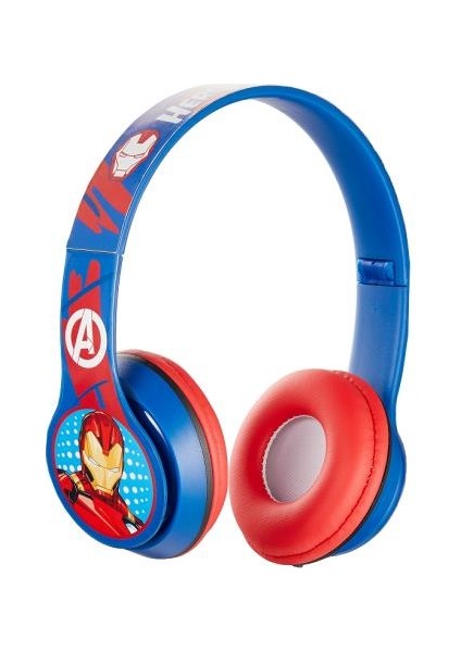 Bluetooth Kulaklık Marvel Avengers Yenilmezler Mikrofonlu Kablosuz Çocuk Kulaklığı Lisanslı MV-2004-AVV