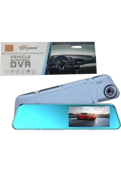 Araç Kamerası Ön ve Arka Görüş 4.7 Inç Aynalı Ön-Arka Dvr Kamera