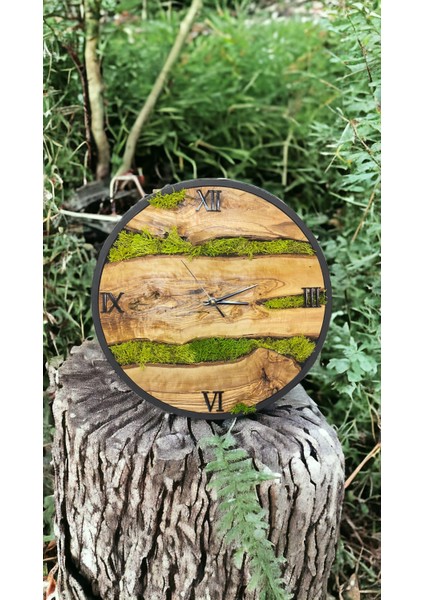 Ahşap Duvar Dekor, El Yapımı Zeytin Ağacından Mamül Duvar Saati, Hediyelik Lüx Doğal Sessiz Çalışan Saat fiyatları