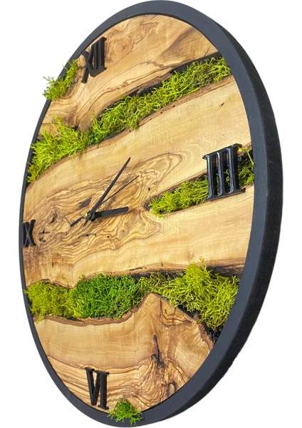 Ahşap Duvar Dekor, El Yapımı Zeytin Ağacından Mamül Duvar Saati, Hediyelik Lüx Doğal Sessiz Çalışan Saat modelleri