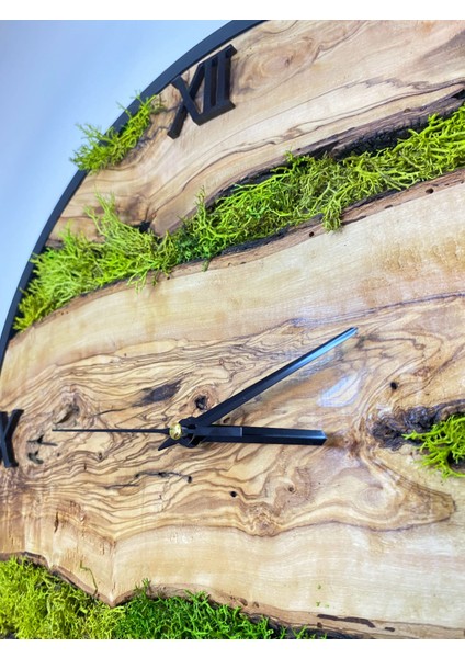 Ahşap Duvar Dekor, El Yapımı Zeytin Ağacından Mamül Duvar Saati, Hediyelik Lüx Doğal Sessiz Çalışan Saat fırsatları