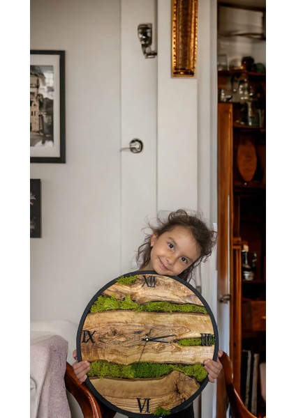 Ahşap Duvar Dekor, El Yapımı Zeytin Ağacından Mamül Duvar Saati, Hediyelik Lüx Doğal Sessiz Çalışan Saat indirimleri