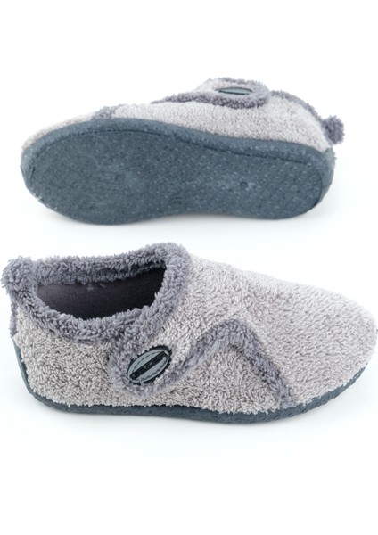 Kışlık Erkek Çocuk Peluşlu Rahat Taban Cırt Cırtlı Ayarlanabilir Ev Okul Kreş Panduf Ayakkabı indirimleri