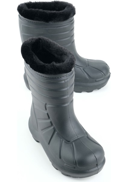 Erkek Çocuk Kışlık Eva Içi Sıcak Astarlı Rahat Taban Yağmur Bot Çizme