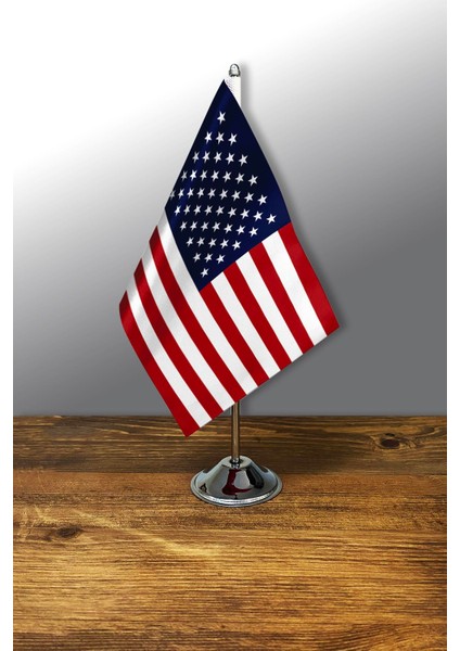 Tekli Masa Bayrağı Set - Amerika