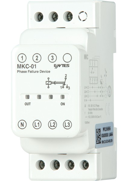 M1666 MKC-01MOTOR(FAZ)KORUMA Röleleri Entes
