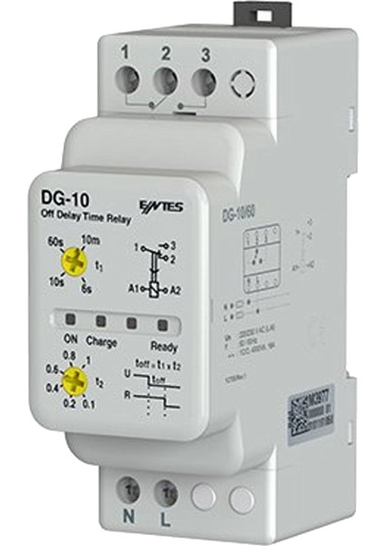 M4066 Düşmede Gecik. Zaman Rölesi 0,6 Sn-10 Dk Entes